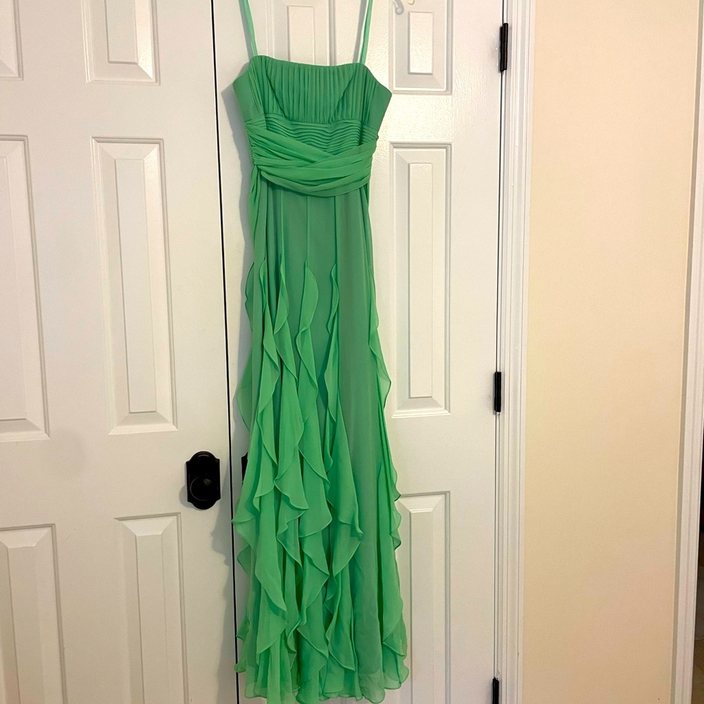 BGBC Maxazrea, sea foam green strapless dress